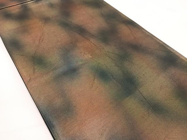 平和屋着物◎六通柄袋帯　霞文　金糸　引箔正絹　逸品　BAAV7483yc