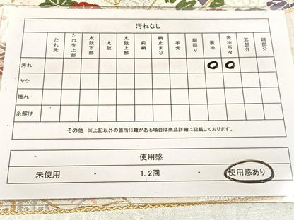 平和屋着物◎六通柄袋帯　唐織　若松葉花文　金銀糸　正絹　逸品　BAAV7484yc