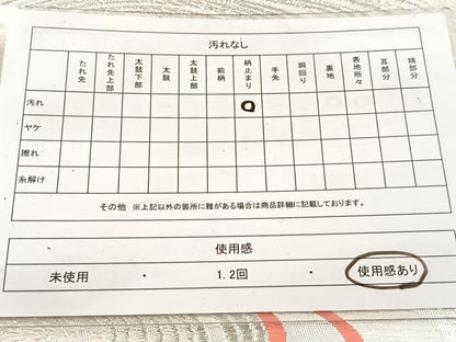 平和屋着物◎六通柄袋帯　唐織　流水亀甲花文　銀糸　正絹　逸品　BAAV7680yc