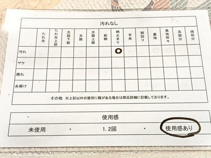 平和屋着物◎六通柄袋帯　ふくれ織　孔雀更紗花文　金銀糸　正絹　逸品　BAAV7697yc