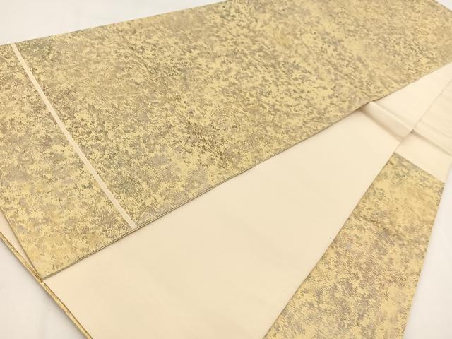 平和屋着物◎六通柄袋帯　霞文　金銀糸　引箔　正絹　逸品　BAAV7713yc