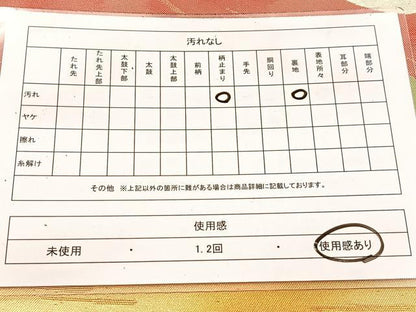 平和屋着物◎六通柄袋帯　遠山風景文　金銀糸　引箔　正絹　逸品　BAAV7723yc