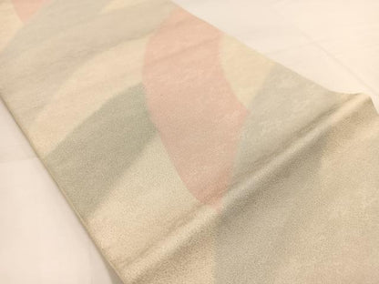 平和屋着物◎全通柄袋帯　砂子綴れ　青海波文様　正絹　逸品　BAAV7799yc