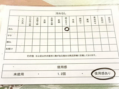 平和屋着物◎六通柄袋帯　遠山風景文　金糸　引箔　正絹　逸品　BAAV7825yc