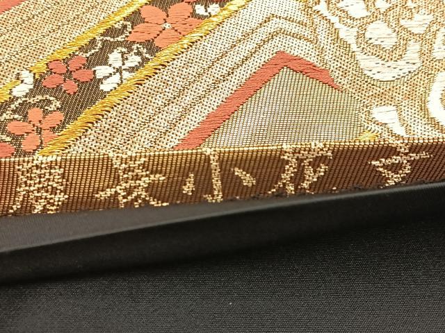 平和屋着物◎六通柄袋帯　唐織　慶長小花文　金銀糸　正絹　逸品　BAAV7850yc