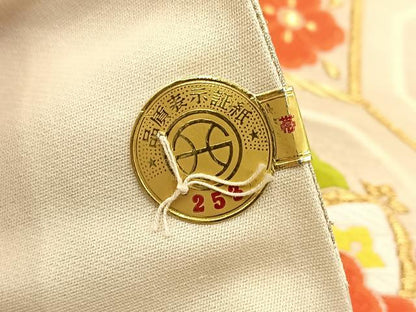 平和屋着物◎西陣　六通柄袋帯　唐織　蜀江花文　金糸　証紙付き　正絹　逸品　BAAV7988yc