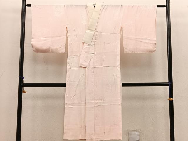 平和屋着物■長襦袢　無双仕立て　草花地紋　暈し染め　正絹　逸品　BAAV8038mz