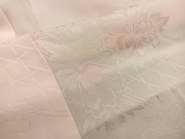 平和屋着物■長襦袢　無双仕立て　草花地紋　暈し染め　正絹　逸品　BAAV8038mz