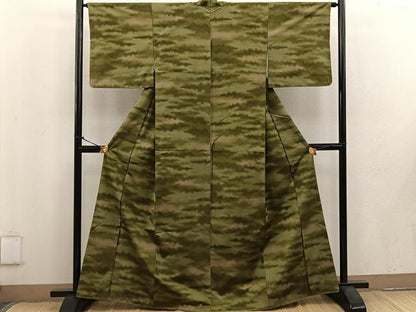 平和屋着物■上質な紬　雲重ね文　正絹　逸品　BAAV8122mz