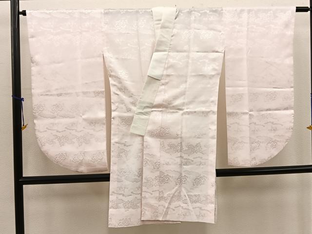 平和屋着物●小振袖用長襦袢 無双仕立て 草花地紋 洗柿色 洗える着物 BAAV8212mz