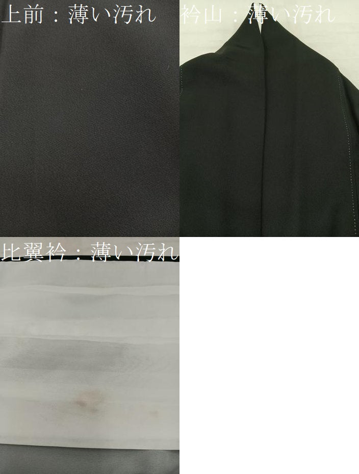 平和屋着物■豪華黒留袖 友禅 樹林風景文 正絹 逸品 BAAV8232mz