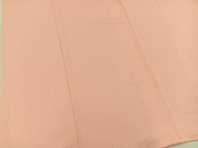 平和屋着物●本草木染作家 瑞寶 色無地 曙色 正絹 逸品 未使用 BAAV8259mz