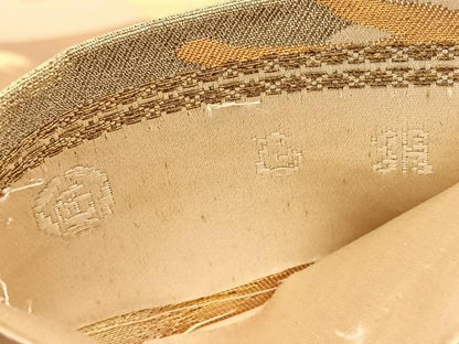 平和屋着物◎六通柄袋帯　光琳松　金糸　正絹　逸品　BAAV8424hv