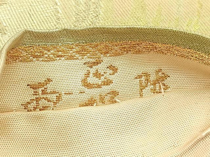 平和屋着物◎西陣　六通柄袋帯　松林　金銀糸　引箔　正絹　逸品　BAAV8452hv
