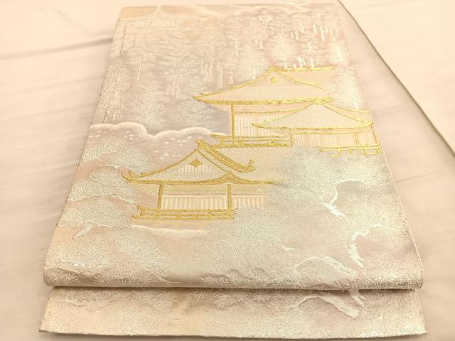 平和屋着物◎六通柄袋帯　鞍馬　金銀糸　二重引箔　正絹　逸品　BAAV8460hv