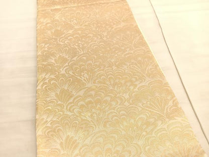 平和屋着物◎六通柄袋帯　舞花文　金糸　正絹　逸品　BAAV8486hv