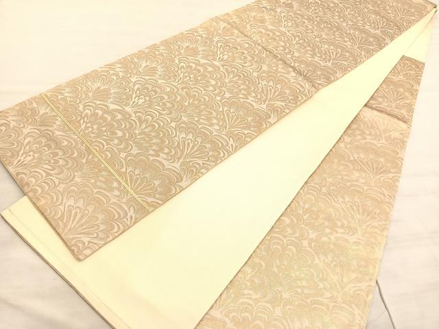 平和屋着物◎六通柄袋帯　舞花文　金糸　正絹　逸品　BAAV8486hv