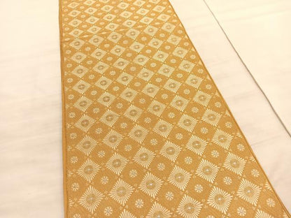 平和屋着物◎西陣 六通柄京袋 本袋帯 唐織 花菱文 金糸 証紙付き 正絹 逸品 BAAV8513hv