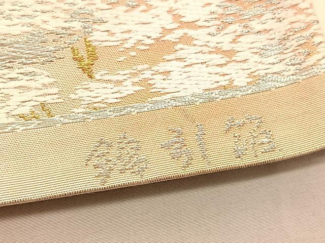 平和屋着物◎六通柄袋帯　唐織　古都の四季　金銀糸　引箔　正絹　逸品　BAAV8526hv