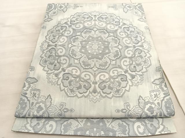 平和屋着物◎六通柄袋帯　宝相華　正絹　逸品　BAAV8586hv