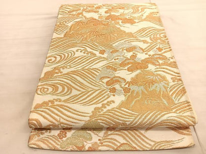 平和屋着物◎六通柄袋帯　立涌松竹梅　金銀糸　BAAV8603hv