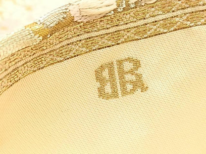 平和屋着物◎西陣　服部織物謹製　六通柄袋帯　唐織　尾長鳥花文　金銀糸　正絹　逸品　BAAV8631hv