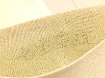 平和屋着物◎太鼓柄袋帯 綴れ 七宝華紋 金糸 正絹 逸品 BAAV8641hv