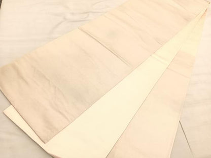 平和屋着物◎太鼓柄袋帯　駒刺繍　花菱文　銀糸　引箔　正絹　逸品　BAAV8650hv