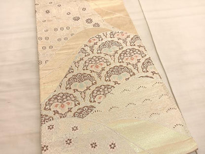 平和屋着物◎六通柄袋帯　唐織　雪輪桐文　金銀糸　正絹　逸品　BAAV8849hv