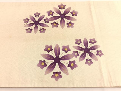 平和屋着物●太鼓柄袋帯　ふくれ織　草花文　金銀彩　正絹　逸品　BAAV8905hv