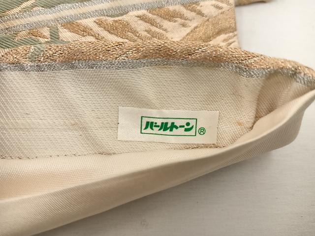 平和屋着物◎六通柄袋帯　流水枝葉文　金銀糸　BAAV9194mz