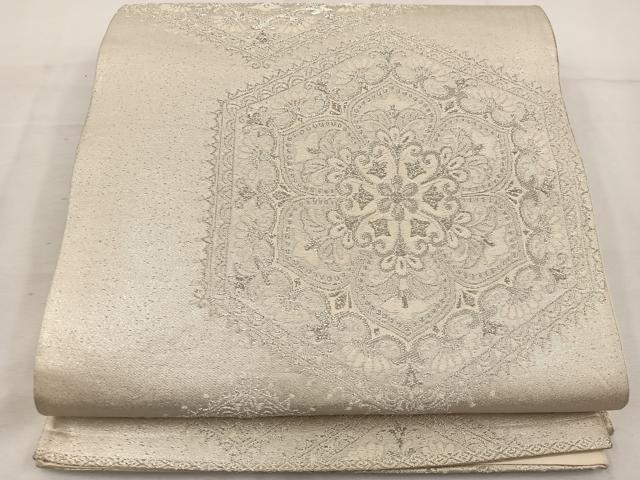平和屋着物◎六通柄袋帯 唐織 正倉院 金糸 正絹 逸品 BAAV9274mz