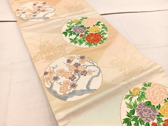 平和屋着物◎六通柄袋帯　唐織　花丸文　金糸　正絹　逸品　AABI0937yx 楽天市場】平和屋着物□六通柄袋帯 唐織 吉祥鼓花文 金糸 逸品 tw3889