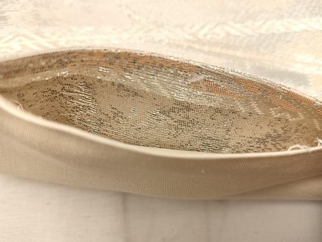 平和屋着物◎六通柄袋帯　京洛錦　二重引箔　風景文　金銀糸　正絹　逸品　BAAV9310mz