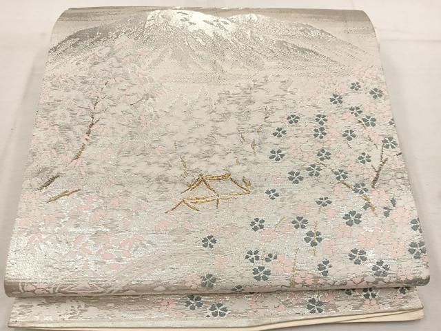 平和屋着物◎六通柄袋帯 京名所 東福寺 金銀糸 正絹 逸品 BAAV9316mz