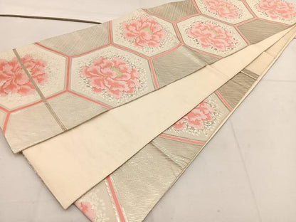 平和屋着物◎六通柄袋帯 唐織 源氏物語 金銀糸 正絹 逸品 BAAV9319mz