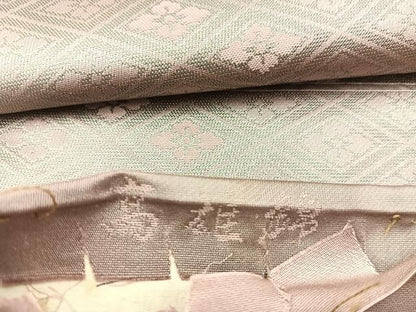 平和屋着物◎六通柄 本袋帯 高雅錦 雲取り亀甲花文 正絹 逸品 BAAV9341mz