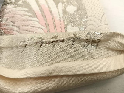 平和屋着物◎六通柄袋帯 唐織 正倉院古代裂 プラチナ箔 正絹 逸品 BAAV9346mz