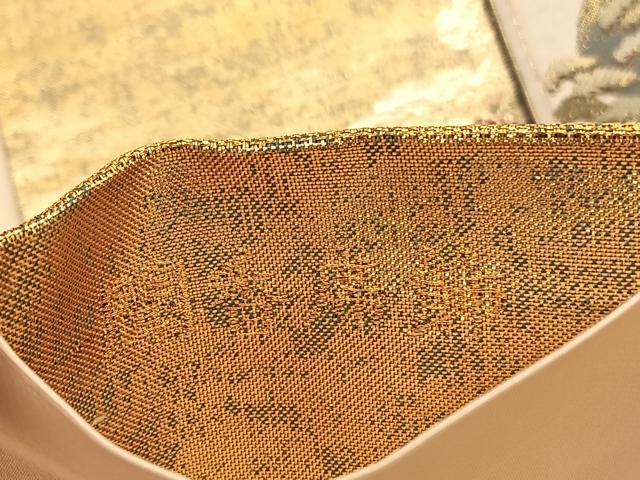 平和屋着物◎六通柄袋帯 唐織 聞香席飾 金糸 正絹 逸品 BAAV9579hv