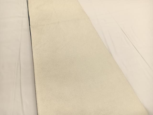 平和屋着物◎全通柄袋帯 はなくじゃく 鮫小紋柄 銀糸 正絹 逸品 BAAV9703hv