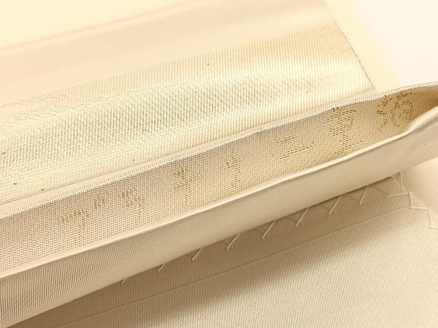 平和屋着物◎九寸開き名古屋帯 京名所 東山 プラチナ二重箔 引箔 正絹 逸品 BAAV9791hv