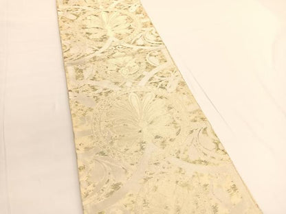 平和屋着物◎六通柄袋帯 飾花文 金銀糸 正絹 逸品 BAAV9802hv