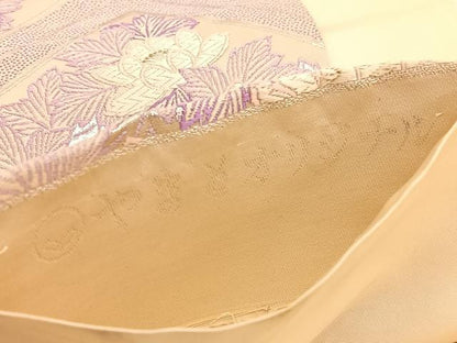 平和屋着物◎六通柄袋帯 唐織 花菱文 金銀糸 やまとオリジナル 正絹 逸品 BAAV9805hv