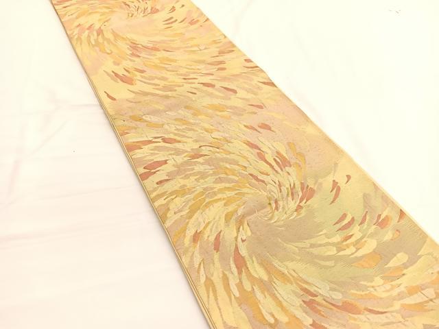 平和屋着物◎六通柄袋帯 ふくれ織 乱菊 正絹 逸品 BAAV9968hv