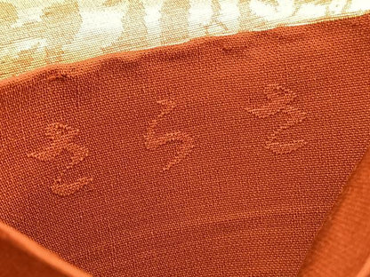 平和屋着物◎西陣 六通柄袋帯 さらさ 草葉文 金糸 正絹 逸品 BAAV9977hv