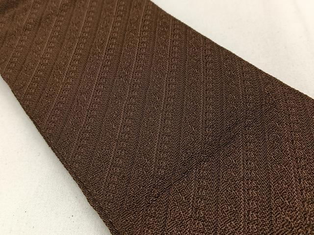 平和屋着物●男性　両面　角帯　斜線文　正絹　逸品　BAAW0049hj
