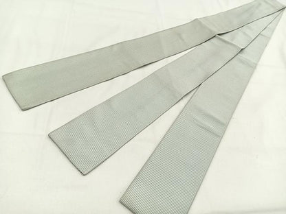 平和屋着物●男性　本場筑前博多織　角帯　縞　正絹　逸品　BAAW0050hj