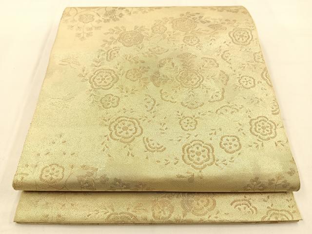 平和屋着物◎六通柄　本袋帯　宝相華　金銀糸　引箔　正絹　逸品　BAAW0091hj