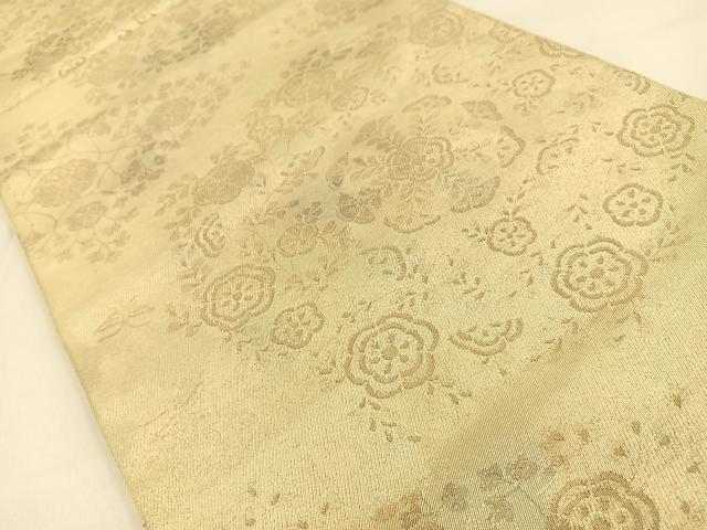 平和屋着物◎六通柄　本袋帯　宝相華　金銀糸　引箔　正絹　逸品　BAAW0091hj