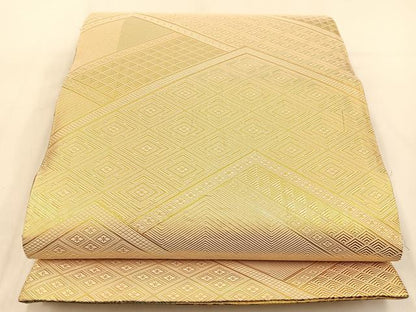 平和屋着物◎佐賀錦　両面　六通柄袋帯　鳳凰飛鶴花文　金糸　正絹　逸品　BAAW0232hj